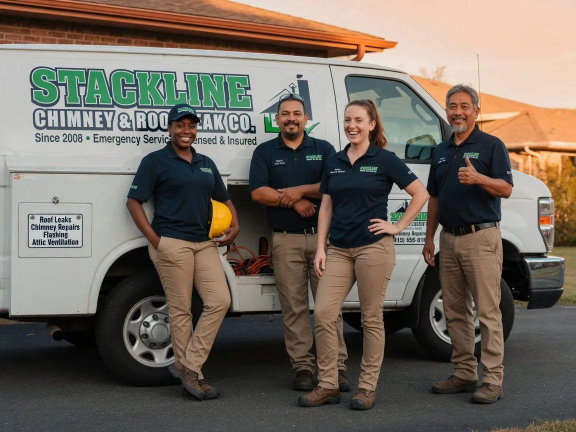 Chimney flashing repair company in Overton, TX